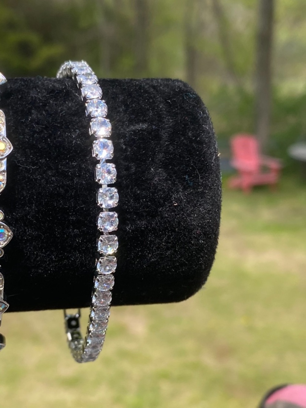 Classic Silver-Tone Crystal CZ Tennis Bracelet - Women’s Size 7